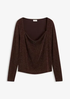 Damen bonprix Shirts & Tops|Top mit Wasserfallausschnitt