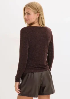 Damen bonprix Shirts & Tops|Top mit Wasserfallausschnitt