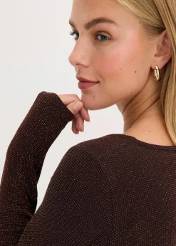 Damen bonprix Shirts & Tops|Top mit Wasserfallausschnitt