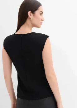 Damen bonprix Shirts & Tops|Top mit Zierschnalle aus Crepe