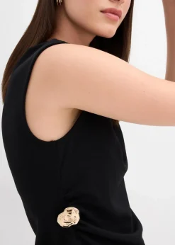 Damen bonprix Shirts & Tops|Top mit Zierschnalle aus Crepe
