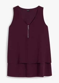 Best Top mit Zipper aus nachhaltige Viskose Damen Shirts & Tops|Blusen & Tuniken