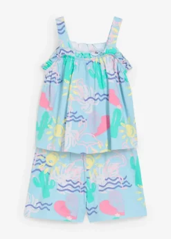 Kinder bonprix Mädchen 2-8 Jahre·Nachhaltigere Materialien|Mädchen 9-16 Jahre·Nachhaltigere Materialien|Top und kurze Hose (2-tlg.Set) aus reiner Bio-Baumwolle