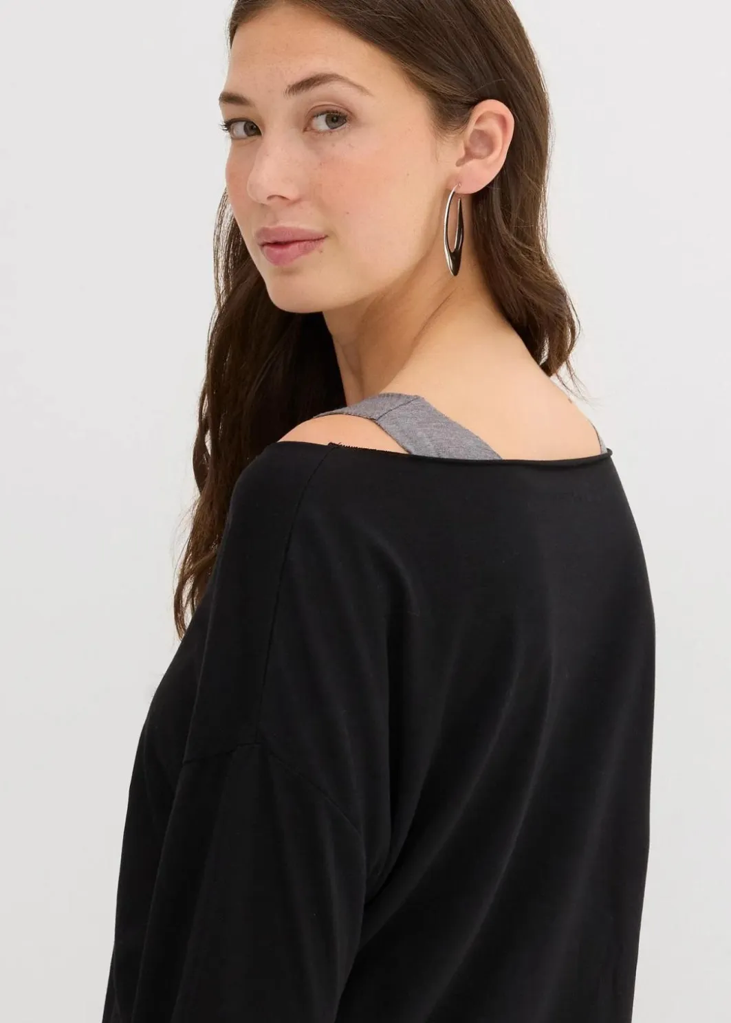 Sale Top und Langarmshirt (2-tlg.Set) aus Jersey Damen Shirts & Tops|Nachhaltigere Materialien