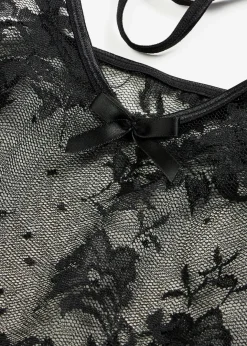 Damen bonprix Wäsche·Corsagen & Negligés|Wäsche·Dessous|Top+Shorty (2-tlg.Set)
