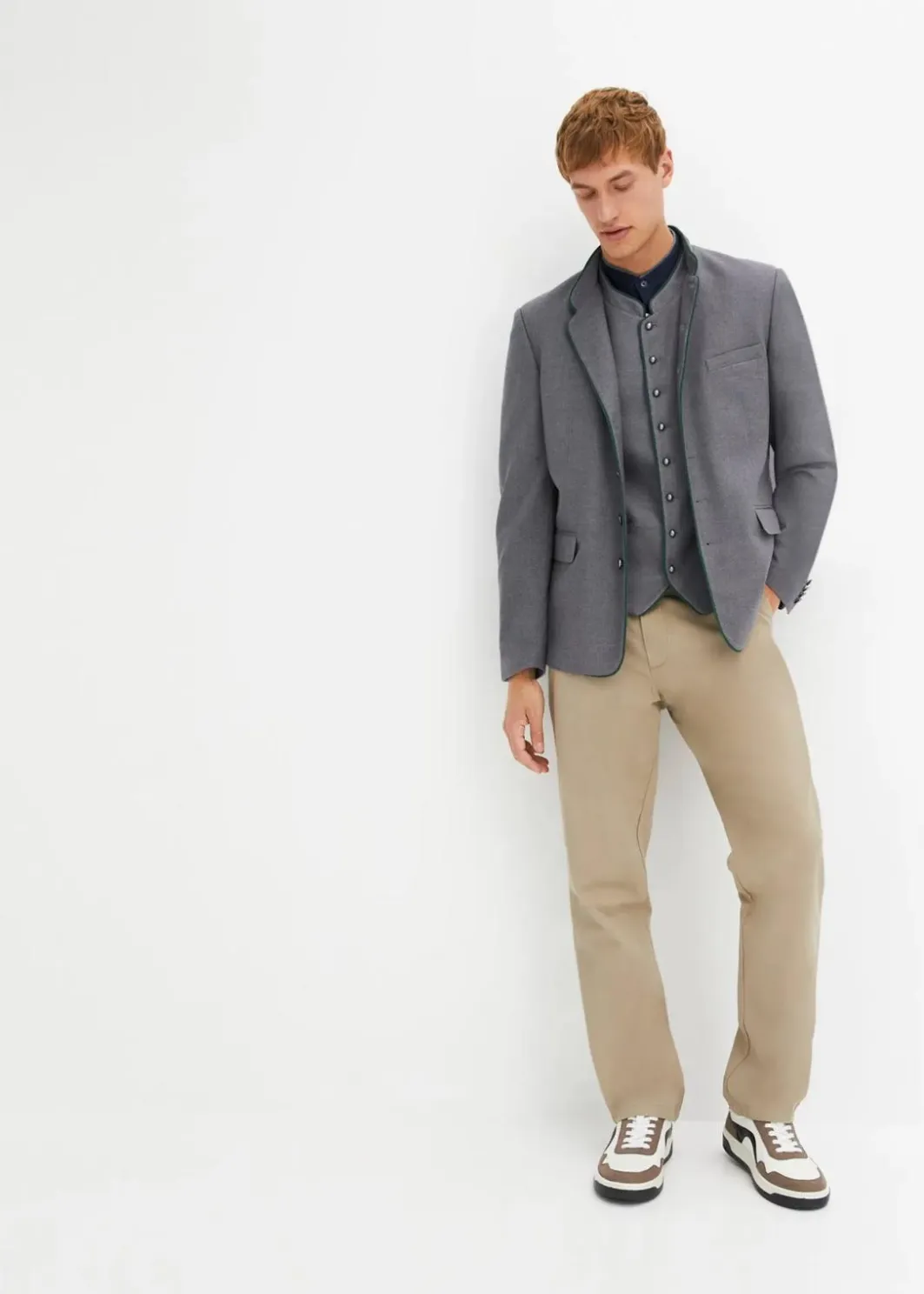 Discount Trachtenjanker in Wolloptik, Regular Fit Herren Große Größen|Trachtenmode