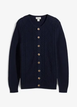 Hot Trachten-Strickjacke aus weichem Baumwollmix Herren Große Größen|Trachtenmode