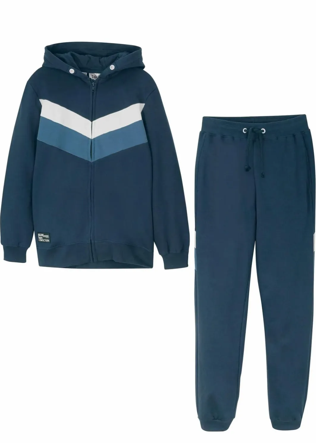 Kinder bonprix Jungen 9-16 Jahre·Shorts|Jungen 9-16 Jahre·Sweat & Strick|Trainingsanzug aus reiner Bio-Baumwolle (2-tlg. Set)