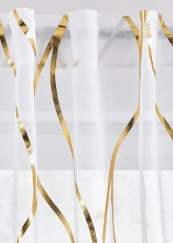 bonprix Gardinen|Transparente Gardine mit Glanz Druck (1er Pack)