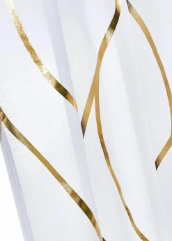 bonprix Gardinen|Transparente Gardine mit Glanz Druck (1er Pack)
