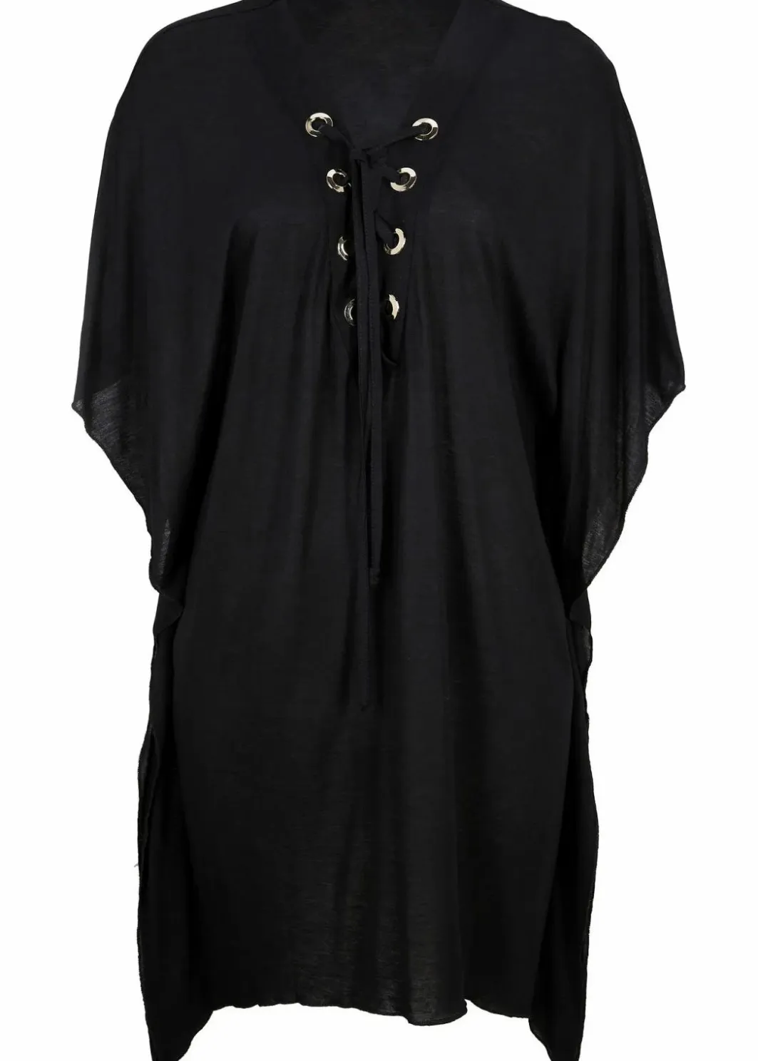 Discount Transparente Strand Tunika aus Viskose Damen Strandmode|Bademode·Strandmode