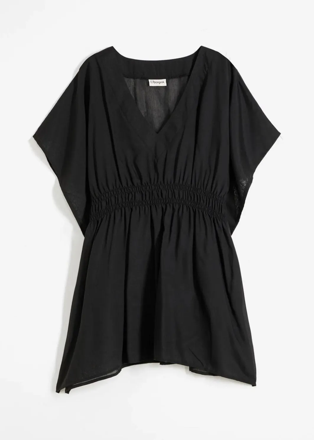 Damen bonprix Strandmode|Bademode·Strandmode|Transparente Strandtunika mit V-Ausschnitt