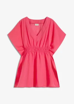 Clearance Transparente Strandtunika mit V-Ausschnitt Damen Blusen & Tuniken|Bekleidung·Jacken & Mäntel