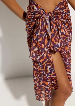 Damen bonprix Strandmode|Nachhaltigere Materialien|Transparenter Pareo