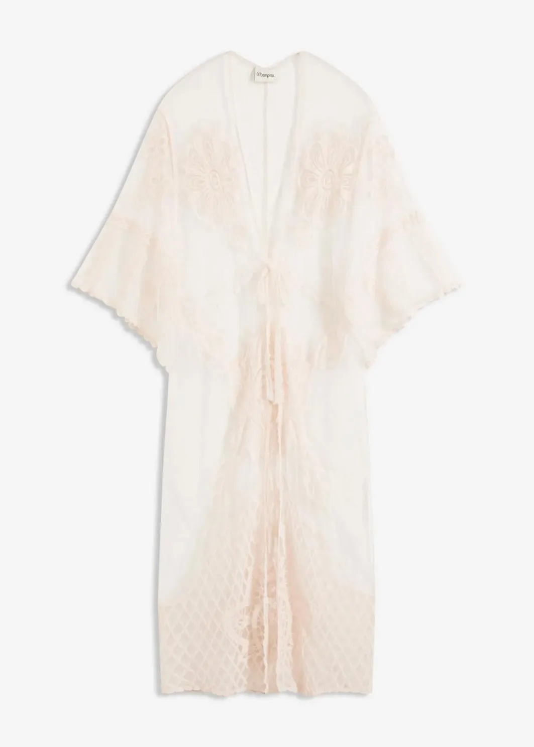 Best Transparenter Strandkimono mit Spitze Damen Strandmode|Bademode·Strandmode