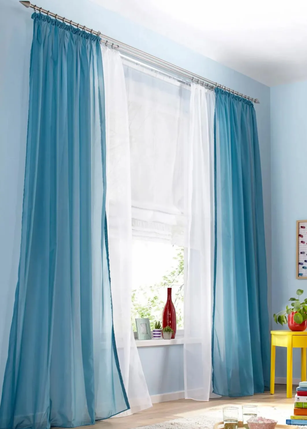 Sale Transparentes Raffrollo einfarbig Raffrollos