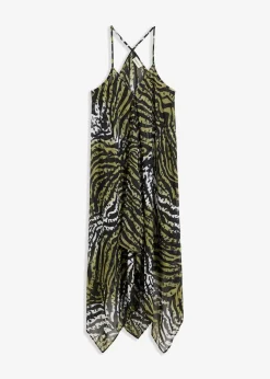 Damen bonprix Strandmode|Bademode·Strandmode|Transparentes Strand Maxikleid aus leichtem Chiffon