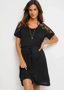 Best Transparentes Strandkleid aus Viskose Damen Nachhaltigere Materialien|Kleider