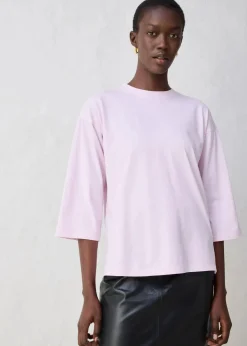 Online Trapezförmiges Shirt mit Seidenanteil Damen Shirts & Tops