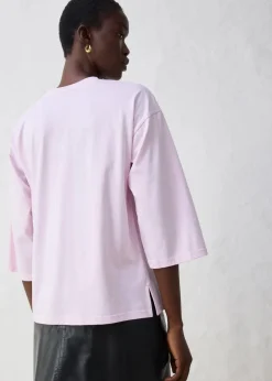 Online Trapezförmiges Shirt mit Seidenanteil Damen Shirts & Tops