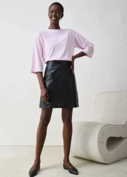 Online Trapezförmiges Shirt mit Seidenanteil Damen Shirts & Tops