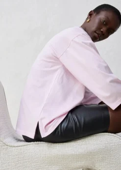 Online Trapezförmiges Shirt mit Seidenanteil Damen Shirts & Tops