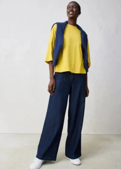 Damen bonprix Shirts & Tops|Trapezförmiges Shirt mit Seidenanteil