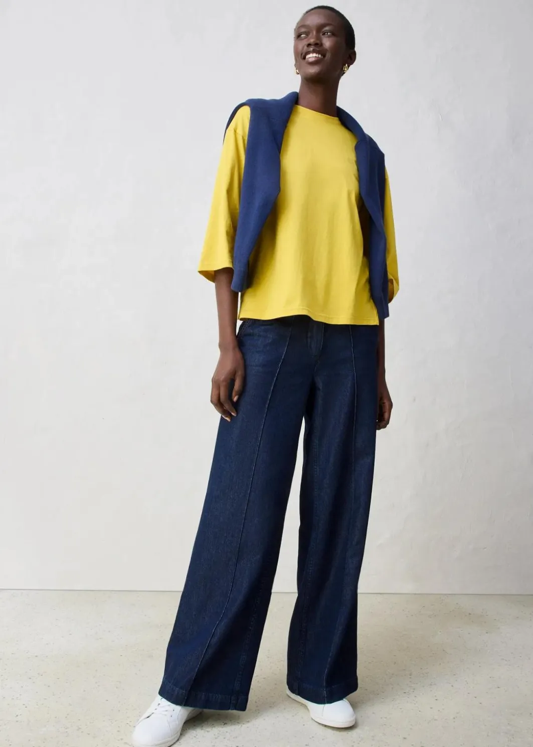 Damen bonprix Shirts & Tops|Trapezförmiges Shirt mit Seidenanteil