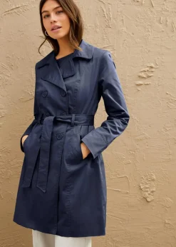 Damen bonprix Jacken & Mäntel|Bekleidung·Hosen|Trenchcoat aus Baumwolle