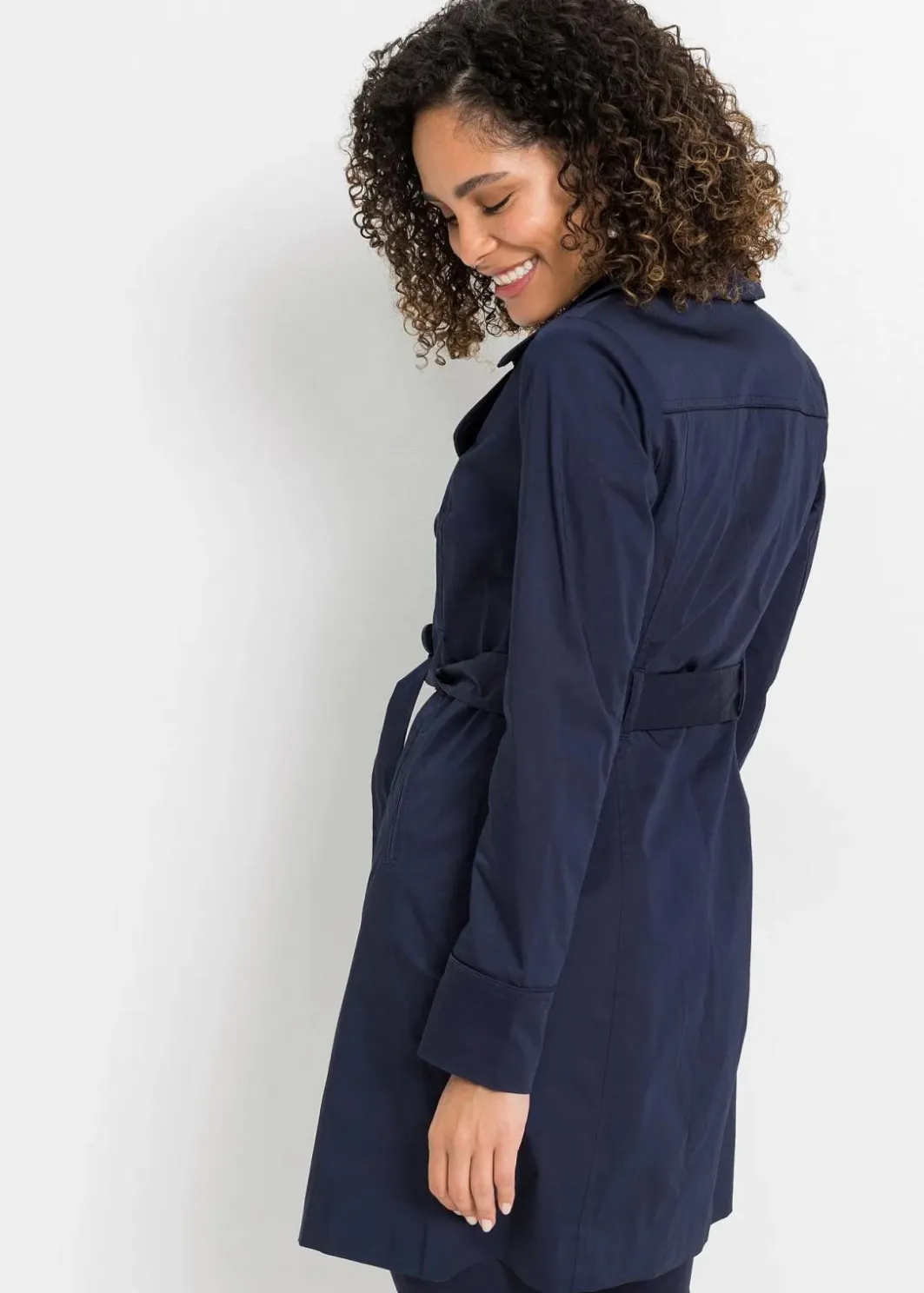 Damen bonprix Jacken & Mäntel|Bekleidung·Hosen|Trenchcoat aus Baumwolle