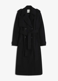 Damen bonprix Jacken & Mäntel|Bekleidung·Hosen|Trenchcoat in Wolloptik