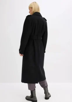 Damen bonprix Jacken & Mäntel|Bekleidung·Hosen|Trenchcoat in Wolloptik