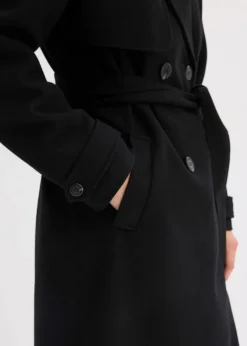Damen bonprix Jacken & Mäntel|Bekleidung·Hosen|Trenchcoat in Wolloptik