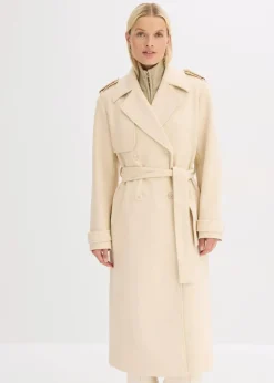 Online Trenchcoat in Wolloptik Damen Bekleidung·Hosen|Jacken & Mäntel