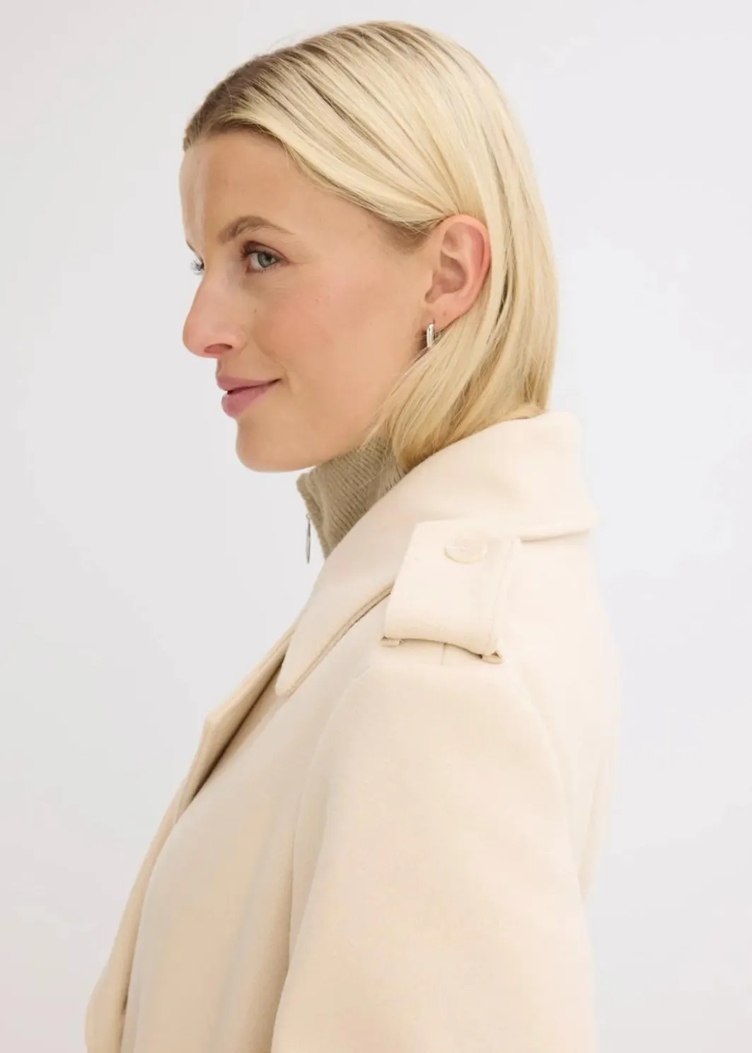 Online Trenchcoat in Wolloptik Damen Bekleidung·Hosen|Jacken & Mäntel