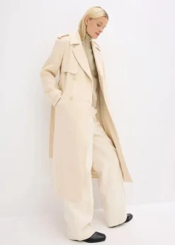 Online Trenchcoat in Wolloptik Damen Bekleidung·Hosen|Jacken & Mäntel