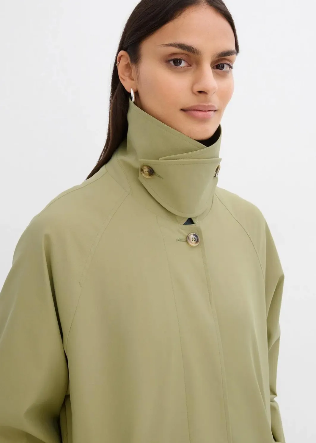 Damen bonprix Bekleidung·Hosen|Jacken & Mäntel|Trenchcoat mit Laschen