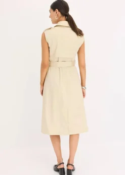 Damen bonprix Bekleidung·Pullover & Strickjacken|Kleider|Trenchkleid mit Gürtel (2-tlg.)