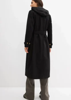 Damen bonprix Bekleidung·Hosen|Jacken & Mäntel|Trench-Mantel mit abnehmbarer Kapuze