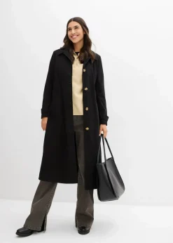 Damen bonprix Bekleidung·Hosen|Jacken & Mäntel|Trench-Mantel mit abnehmbarer Kapuze