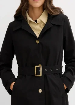 Damen bonprix Bekleidung·Hosen|Jacken & Mäntel|Trench-Mantel mit abnehmbarer Kapuze