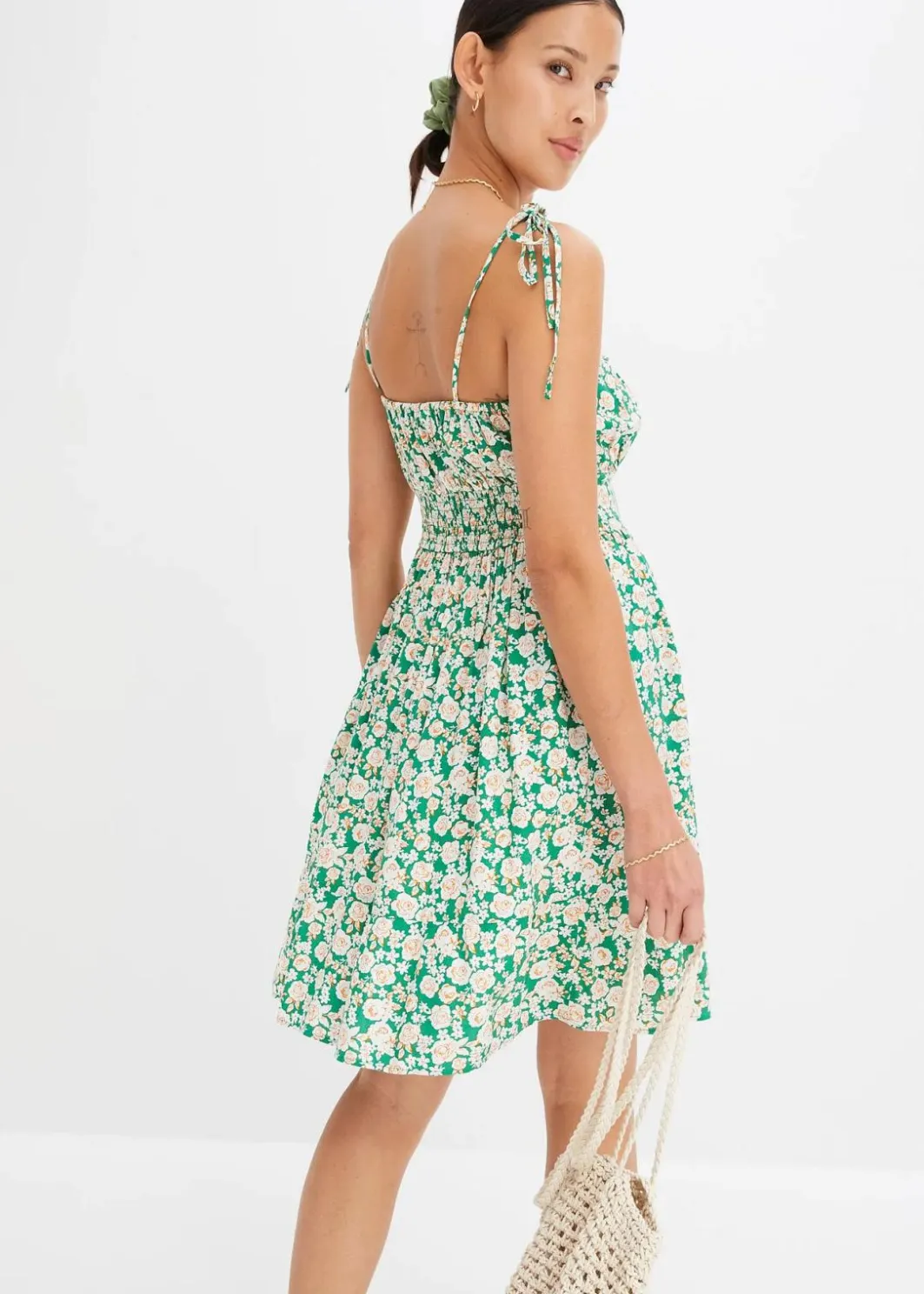 Damen bonprix Kleider|Nachhaltigere Materialien|Trägerkleid