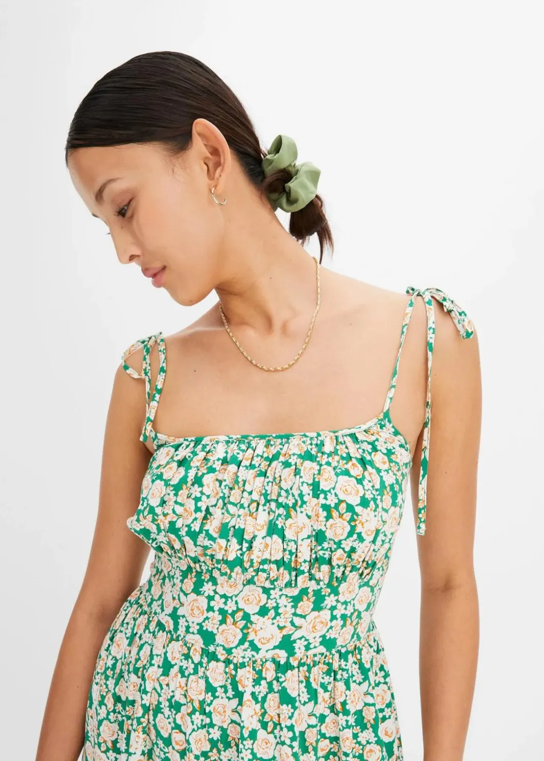 Damen bonprix Kleider|Nachhaltigere Materialien|Trägerkleid