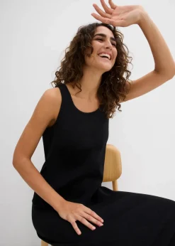 Outlet Trägerkleid aus Bio- Baumwoll-Stretch Damen Bekleidung·Röcke|Basics