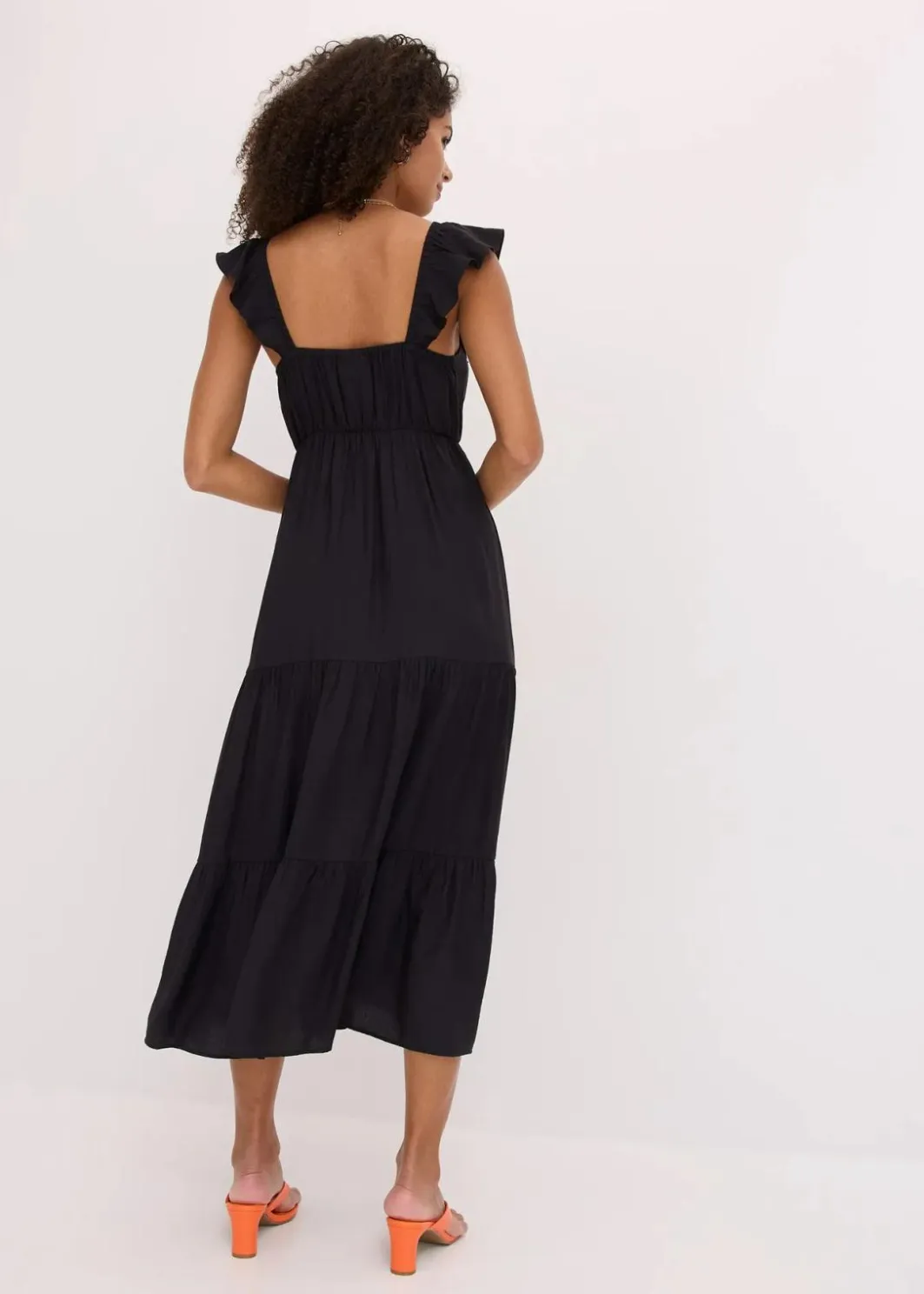 Damen bonprix Kleider|Bekleidung·Pullover & Strickjacken|Trägerkleid aus feinem Viskose-Mix