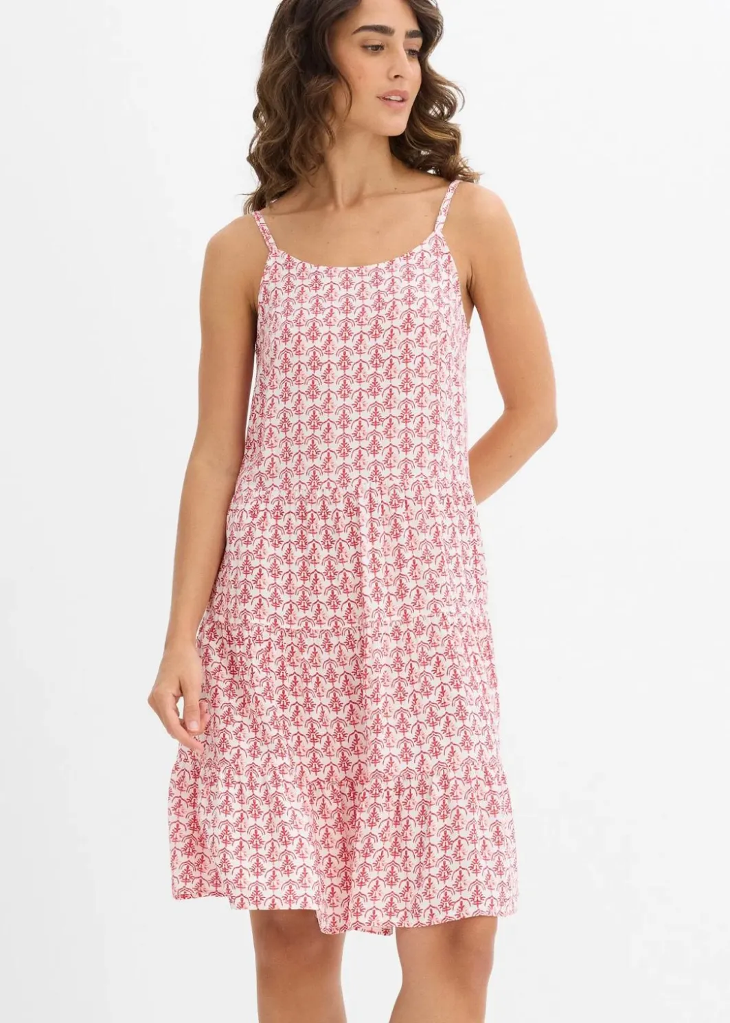 Damen bonprix Nachhaltigere Materialien|Kleider|Trägerkleid aus fließender Viskose