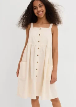 Hot Trägerkleid aus kühlendem Leinen-Mix Kinder Mädchen 9-16 Jahre·Kleider & Jumpsuits