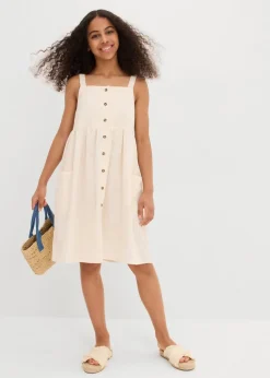 Hot Trägerkleid aus kühlendem Leinen-Mix Kinder Mädchen 9-16 Jahre·Kleider & Jumpsuits