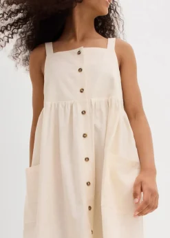 Hot Trägerkleid aus kühlendem Leinen-Mix Kinder Mädchen 9-16 Jahre·Kleider & Jumpsuits