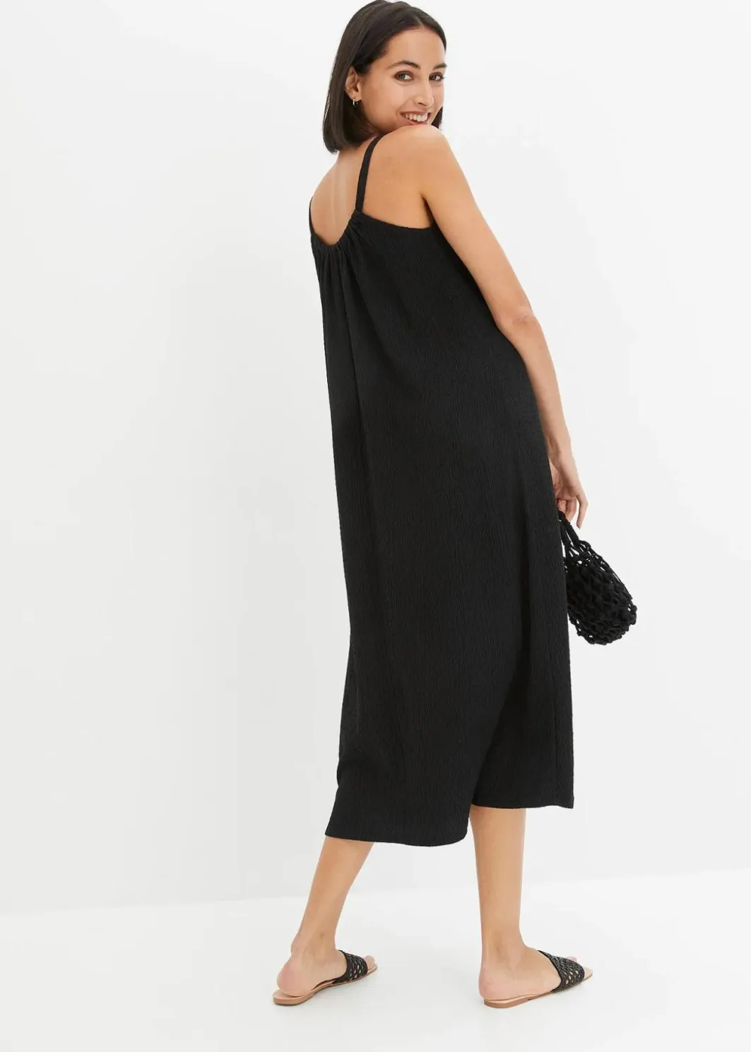 Discount Trägerkleid aus leichtem Crêpe Damen Bekleidung·Pullover & Strickjacken|Kleider